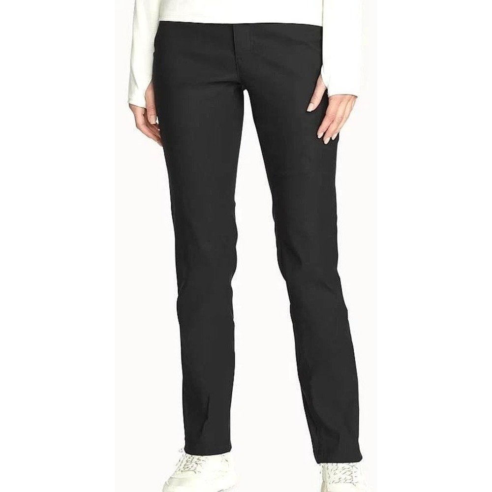 NEW Eddie Bauer Women's Size 32x30 Canvas Utility Pants Black